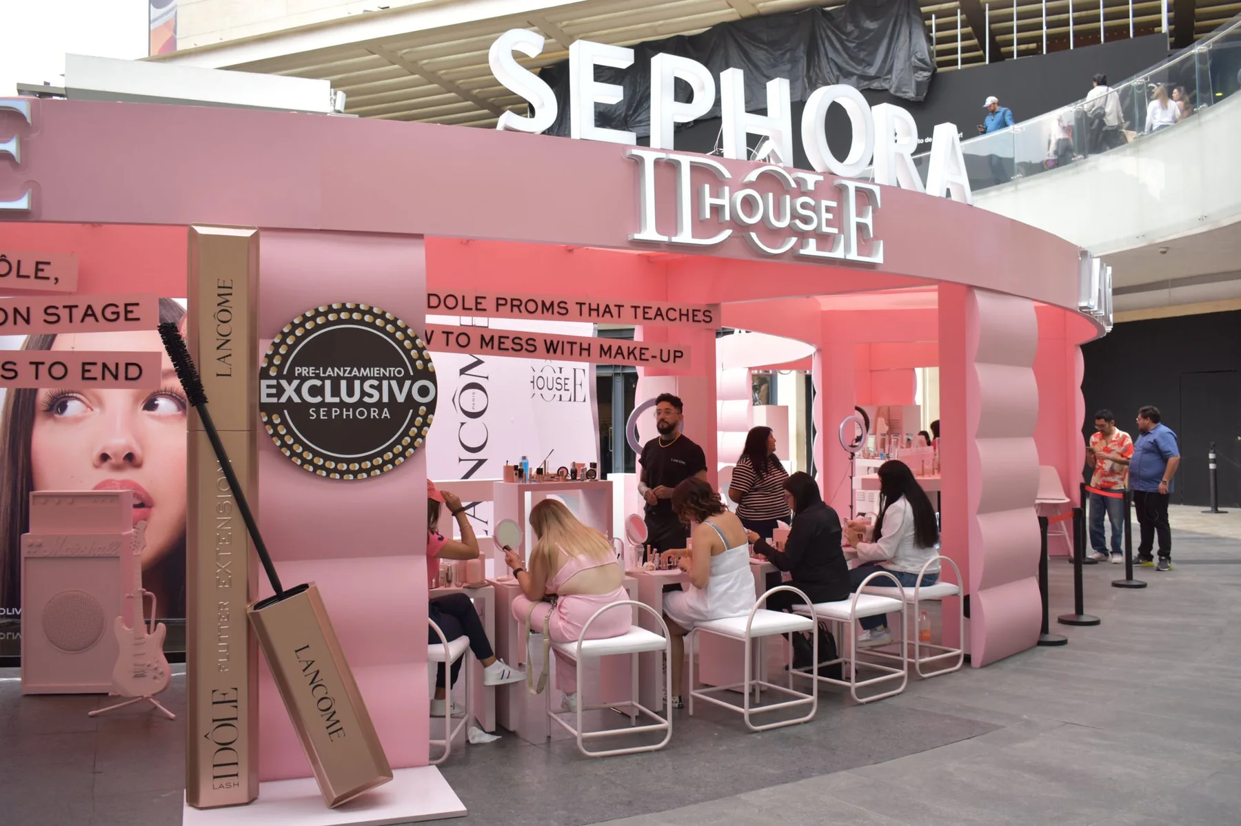 Pop-up Lancôme Idôle House dentro de Sephora